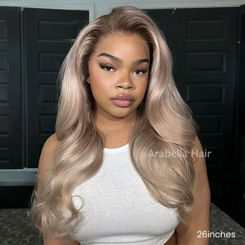 Ombre Ash Blonde Highlight Blonde #20 Color Blowout In Wavy #613 Colored 3D Come Cap 13x4 Lace Front Human Hair Wig