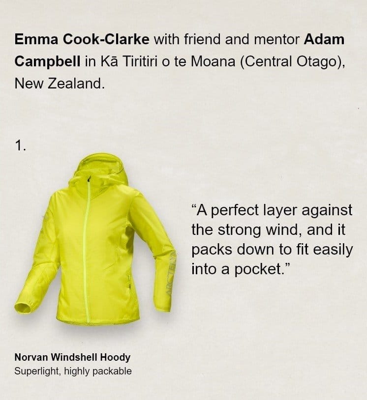 1. | Squamish Hoody | minimalist shell | “It was my warm hug every day as I traversed the Alps.”