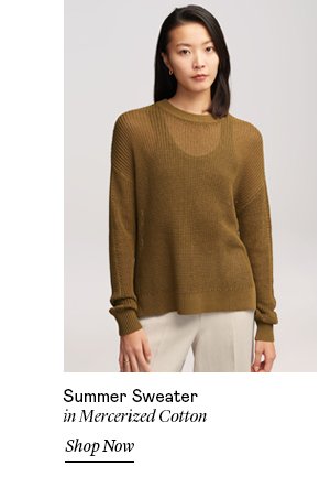 Summer Sweater in Mercerized Cotton