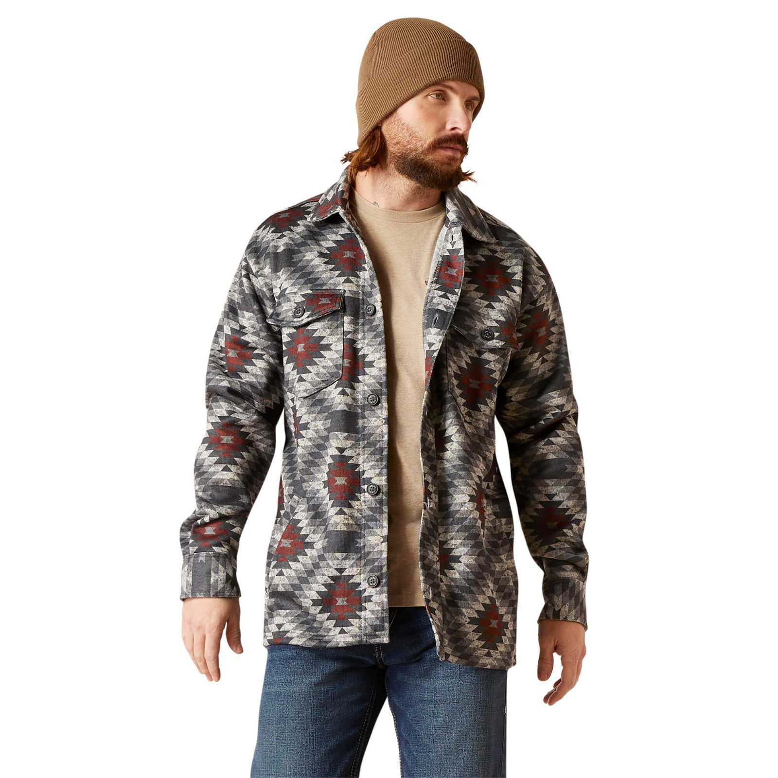 Caldwell Printed Shirt Jacket Shirt Jacket