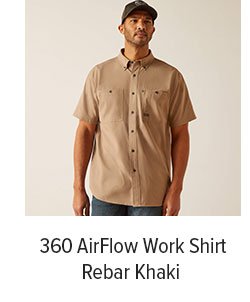 360 AirFlow Work Shirt Rebar Khaki