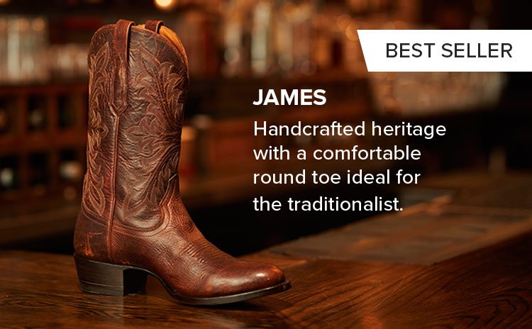 JAMES | Handcrafted heritage with a comfortable round toe ideal for the traditionalist.