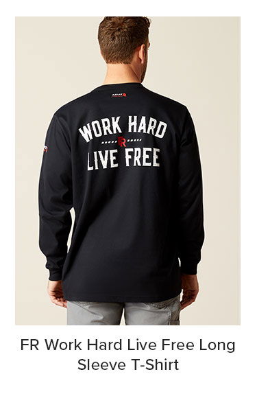 FR Work Hard Live Free Long Sleeve T-Shirt