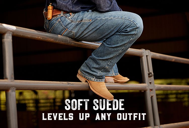 SOFT SUEDE LEVELS UP ANY OUTFIT