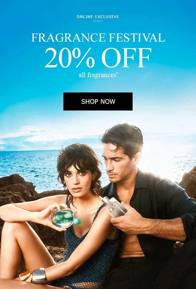 Fragrance Festival 20% OFF