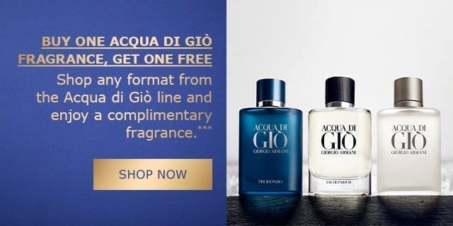 Buy One Acqua di Giò Get One Free