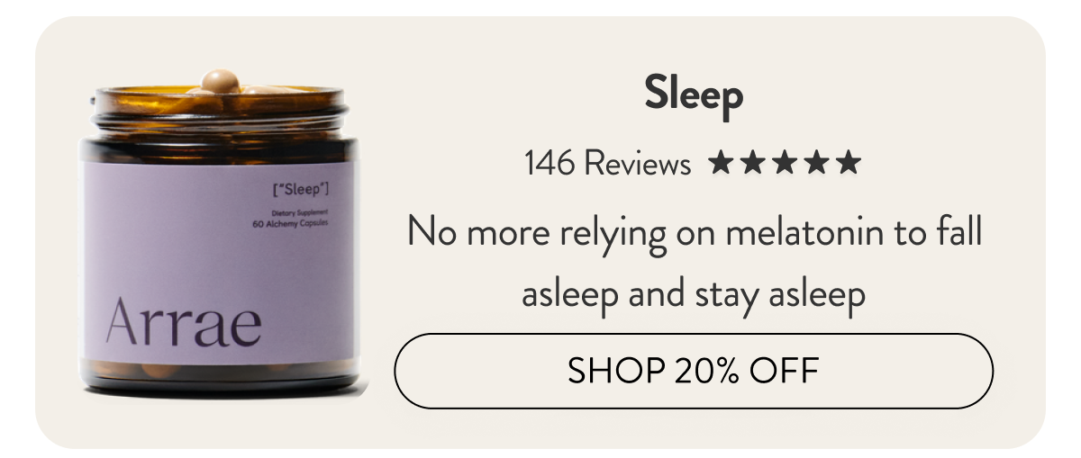 Sleep - No more relying on melatonin to fall asleep and stay asleep [Shop 20% off]