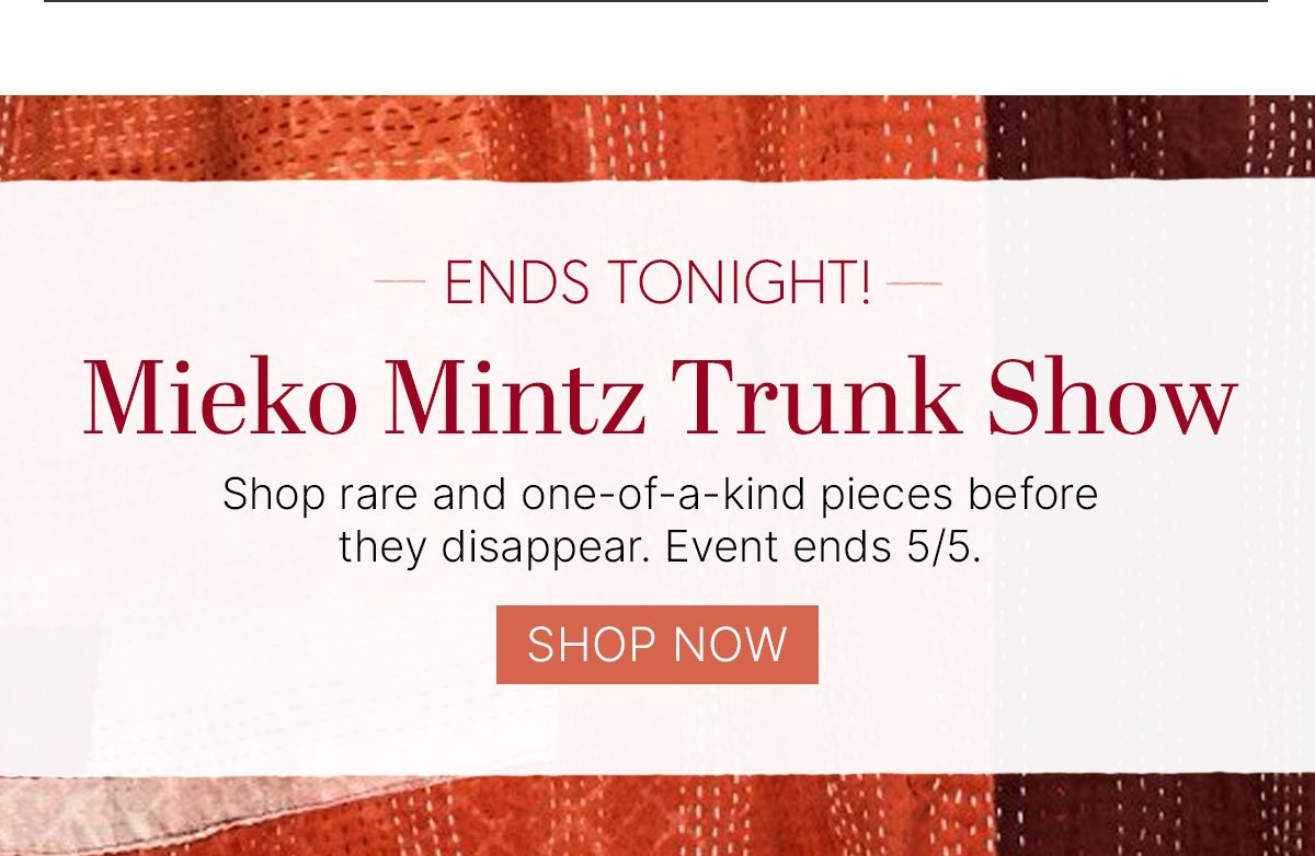 shop mieko mintz trunk show