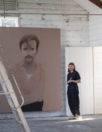 In Her Studio by the Sea, Sarah Ball Paints ‘Elusive’ 21st-Century Dandies