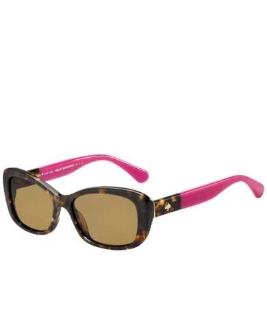 Image of KATE SPADE<br>Havana Pink Rectangular<br>Women's Sunglasses