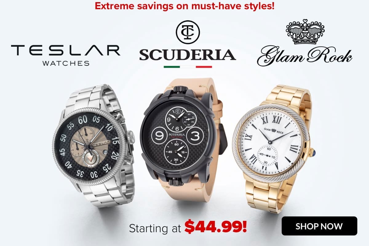 SHOP CT SCUDERIA, TESLAR & GLAM ROCK DEALS