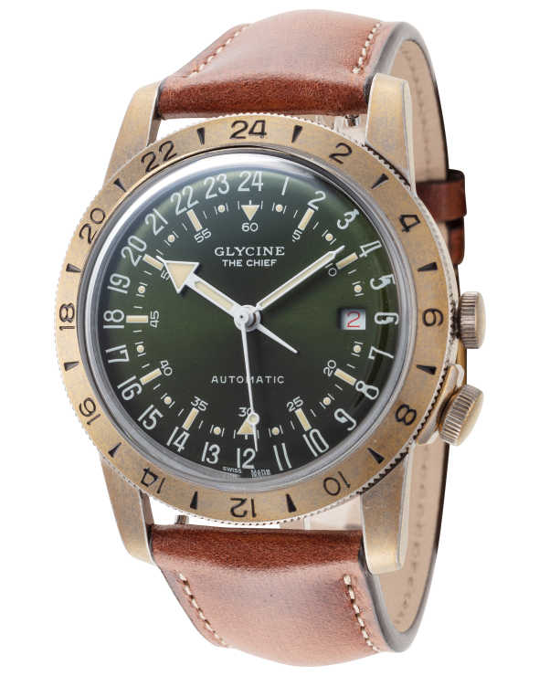 Glycine Airman The Chief Vintage GMT Men's Watch GL0413