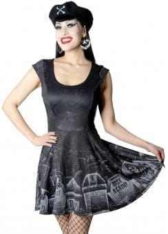 Tombstone Bats Skater Dress