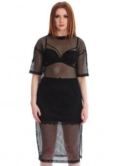 Wanda Fishnet Dress