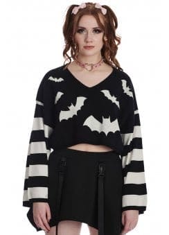 Annabelle Bat Cropped Jumper