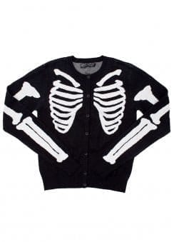 Skeleton Ribcage Bones Cardigan