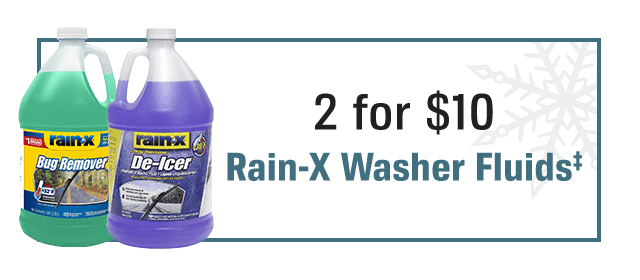 2 for \\$10 | Rain-X Washer Fluids(‡)