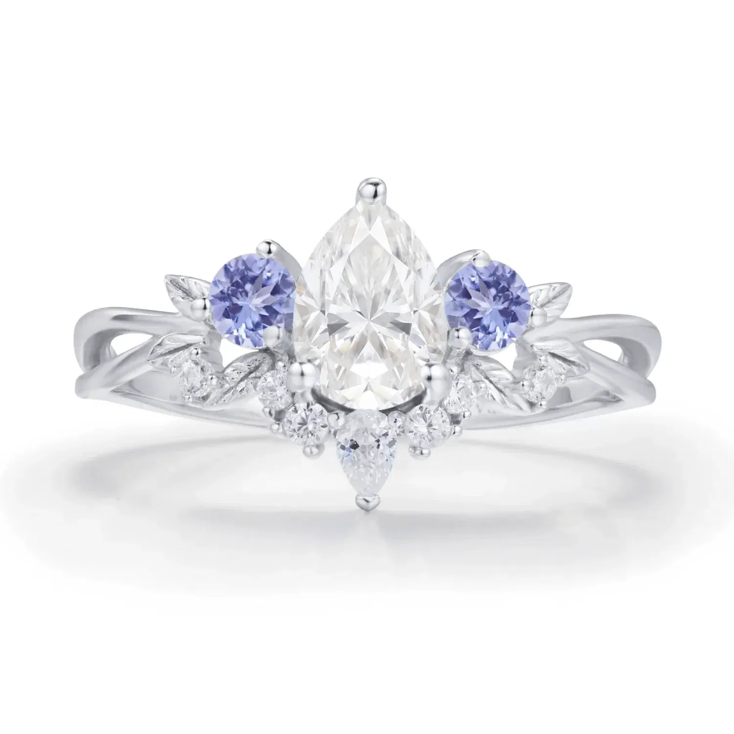 Image of Laurel Grove Moissanite Tanzanite Ring©