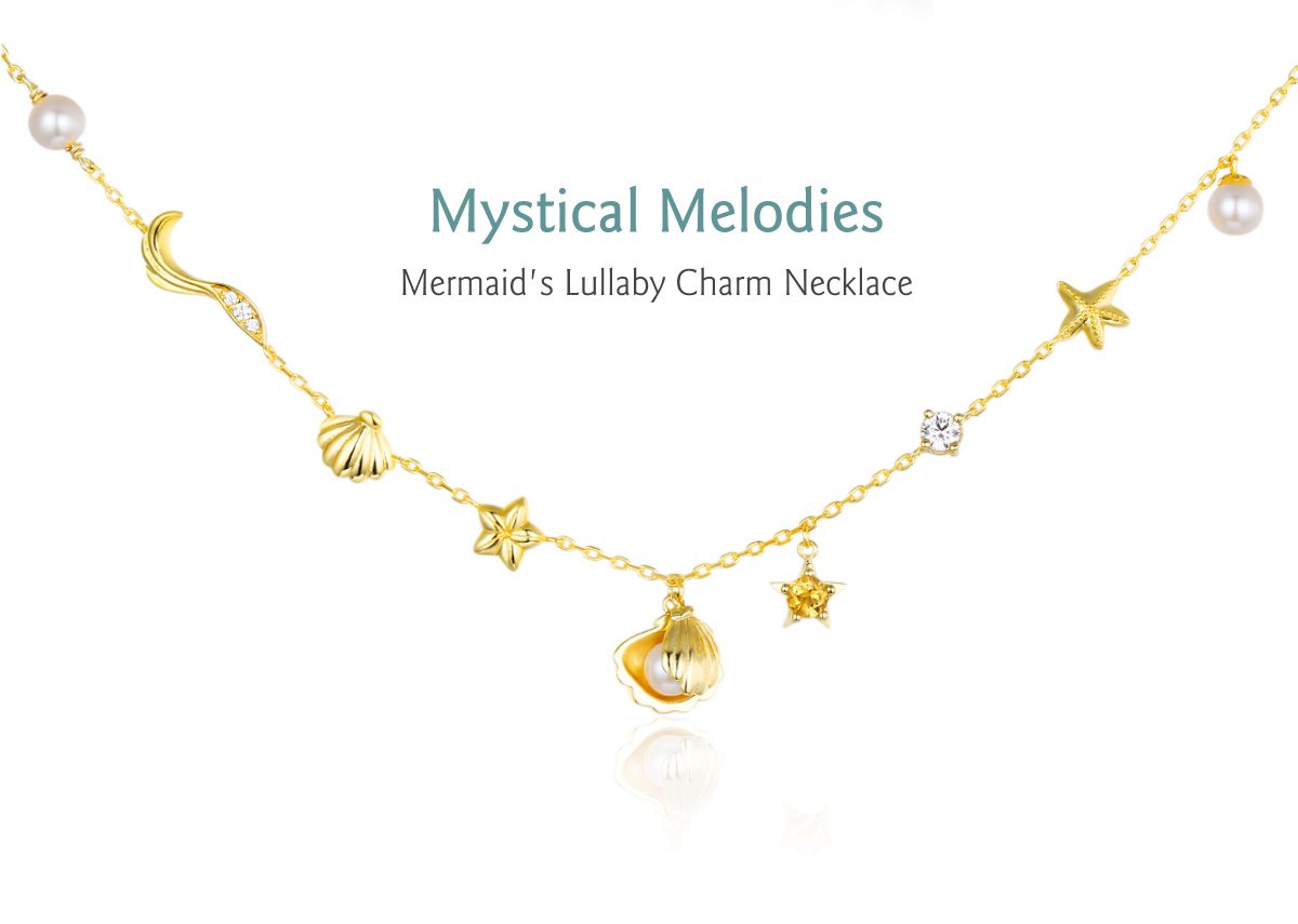 MERMAID'S LULLABY CHARM NECKLACE