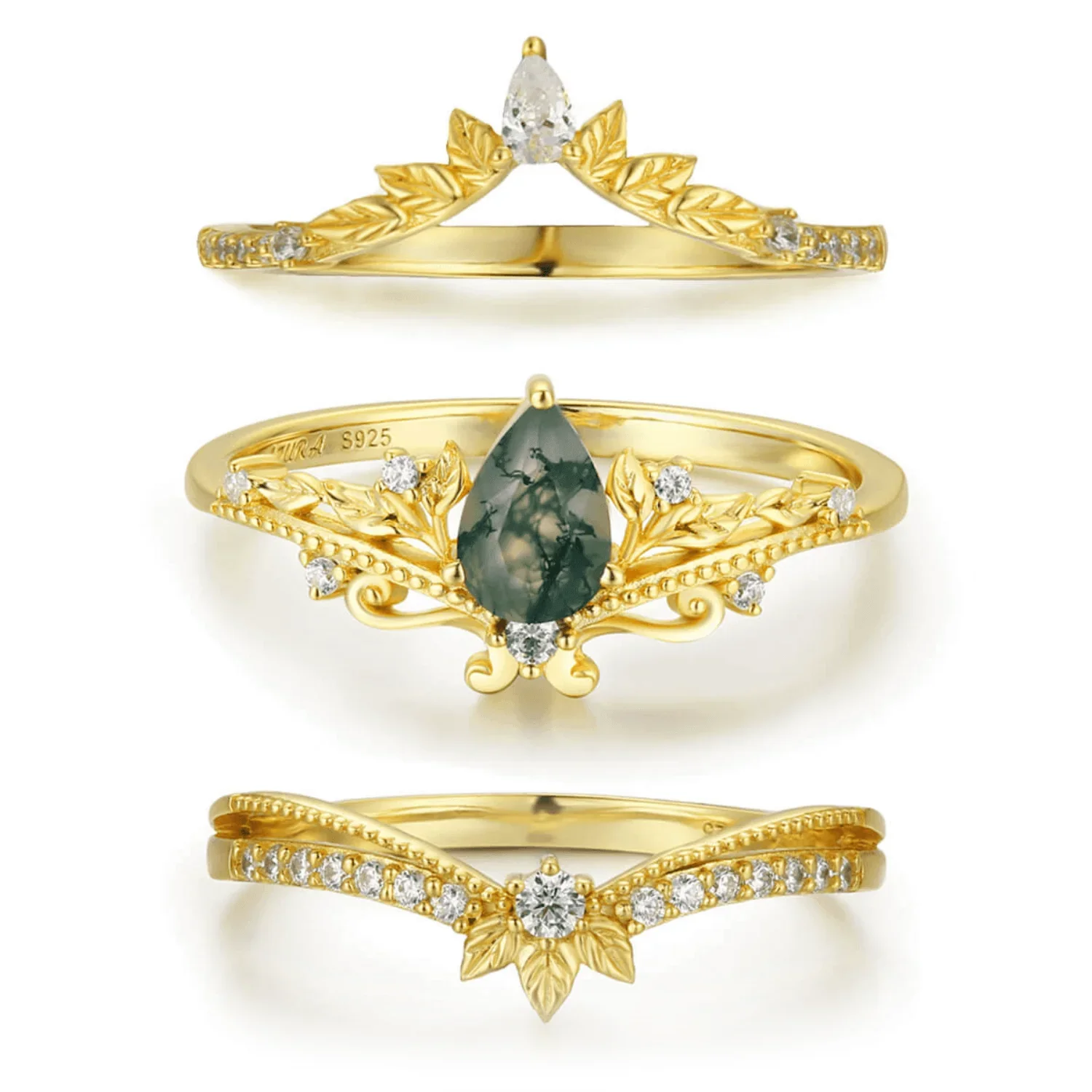 Image of Lotus Ring Set