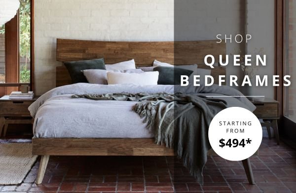 SHOP QUEEN BEDFRAMES