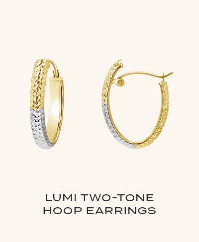 Lumi Two-tone Hoop Earrings