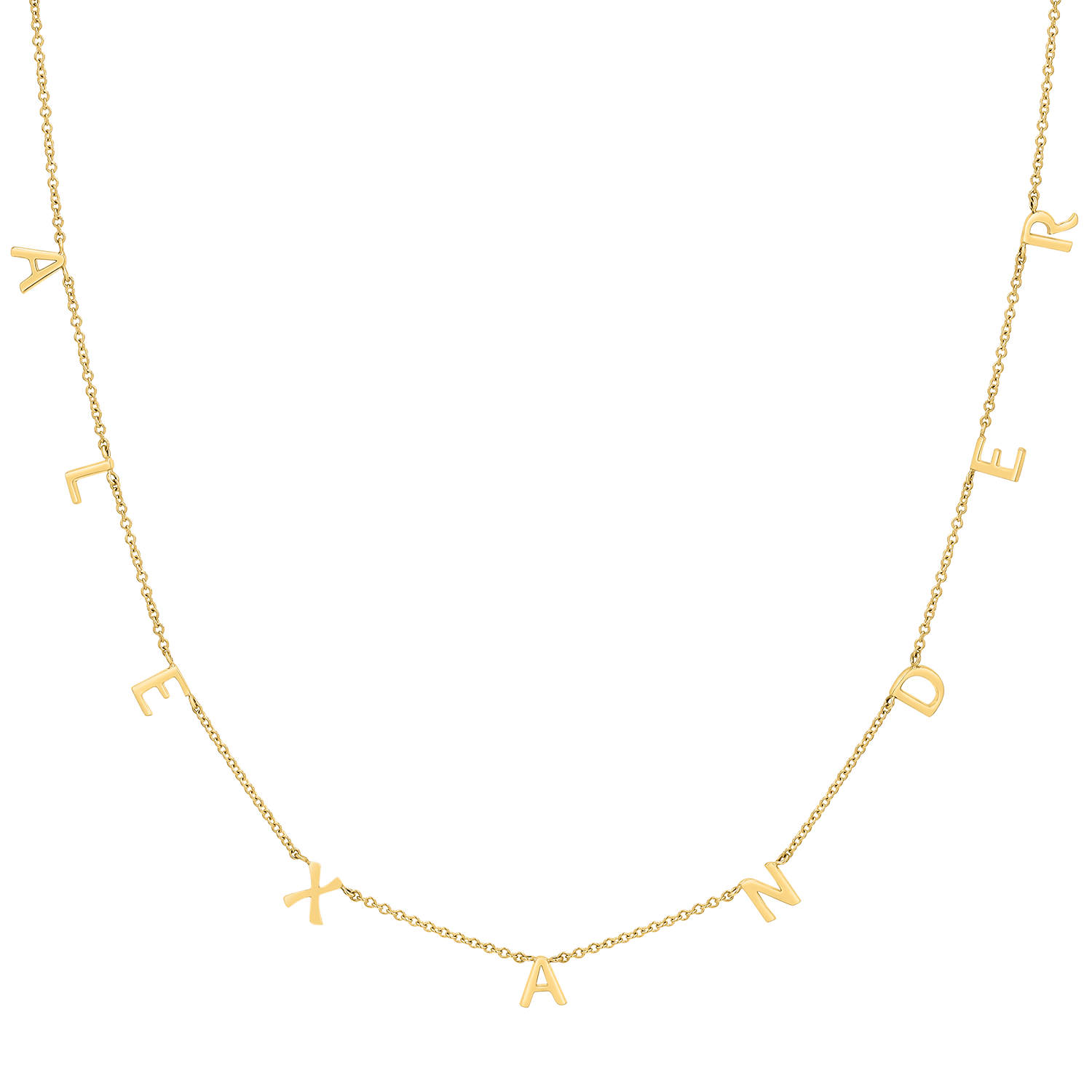Image of Mini Spaced Letter Necklace