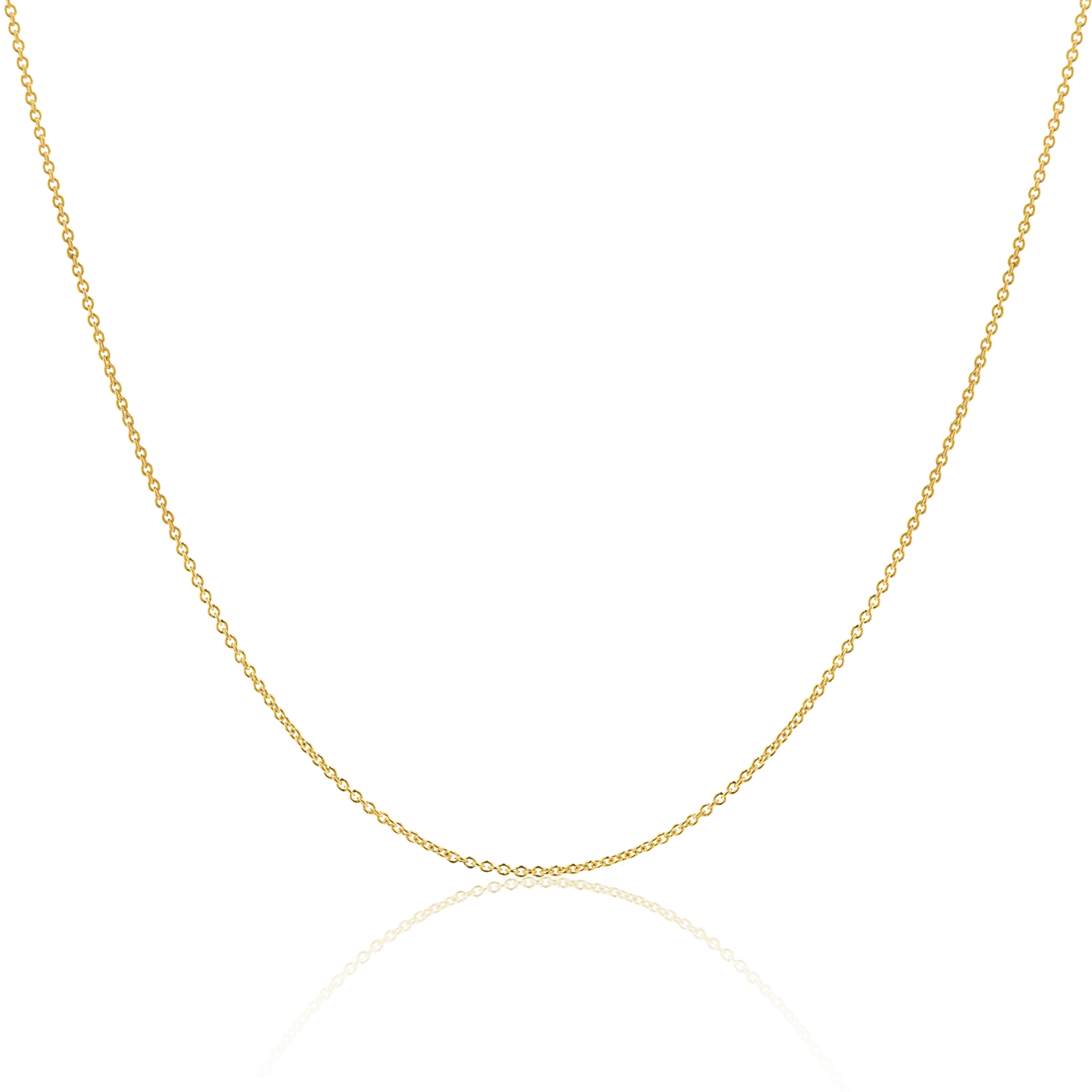 Image of 14K Gold Cable Chain Necklace