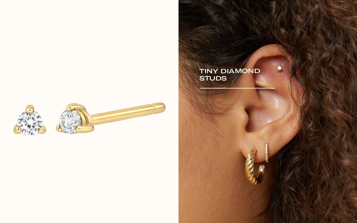 Tiny Diamond Studs