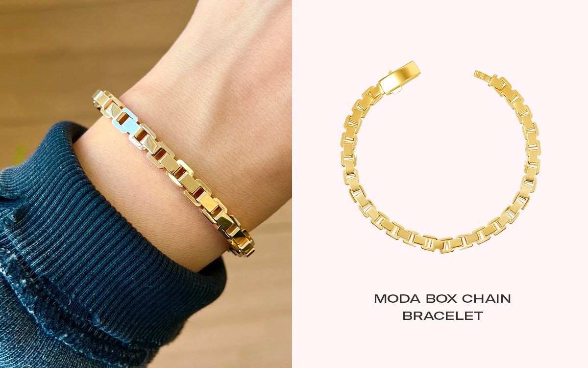 Moda Box Chain Bracelet