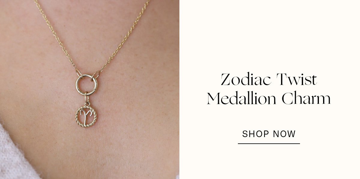 Zodiac Twist Medallion Charm