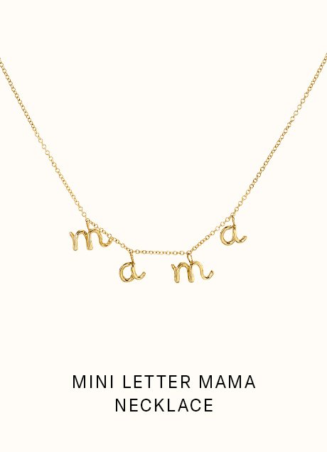 Mini Letter Mama Necklace