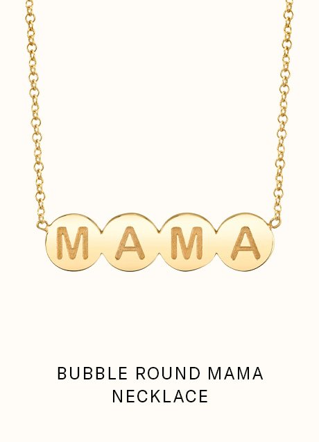 Bubble Round MAMA Necklace