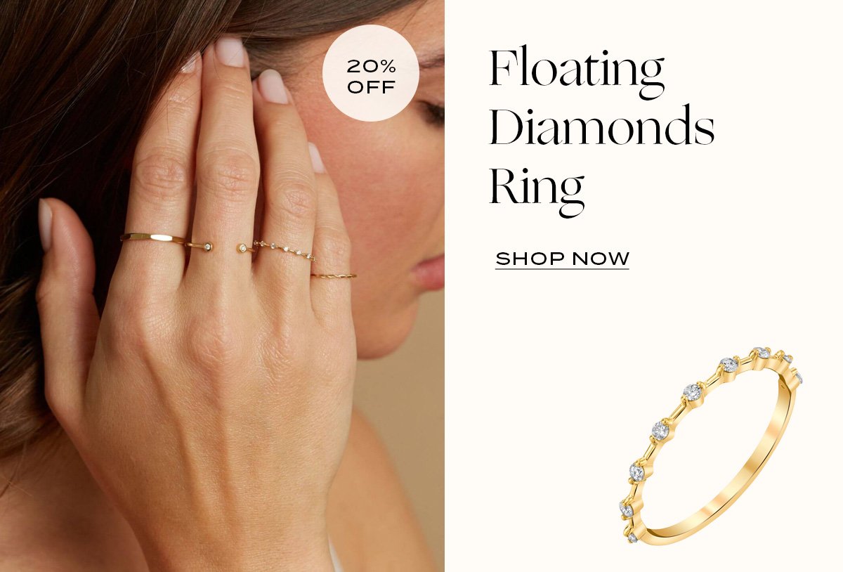 Floating Diamonds Ring
