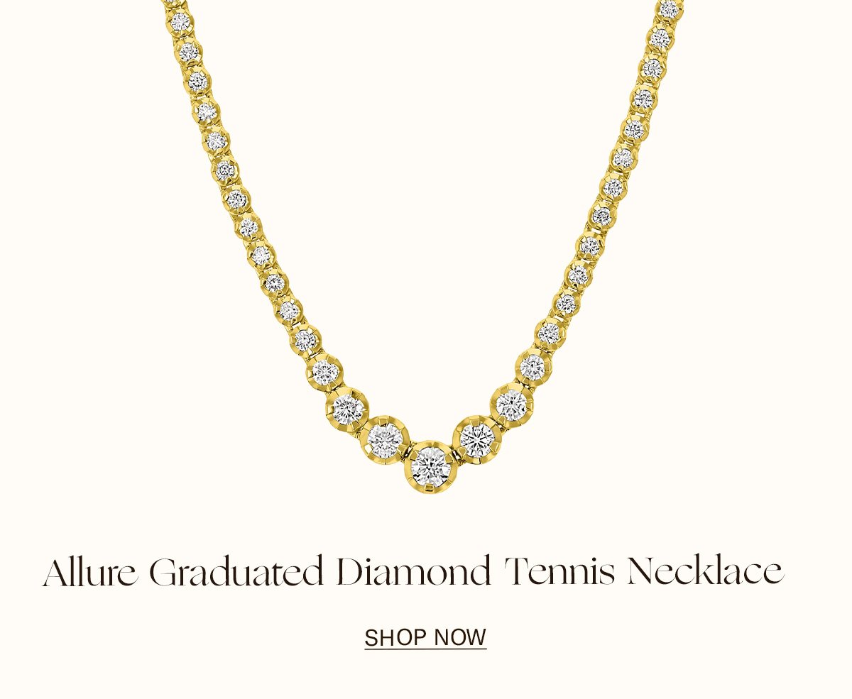 Allure Graduated Diamond Tennis Necklace