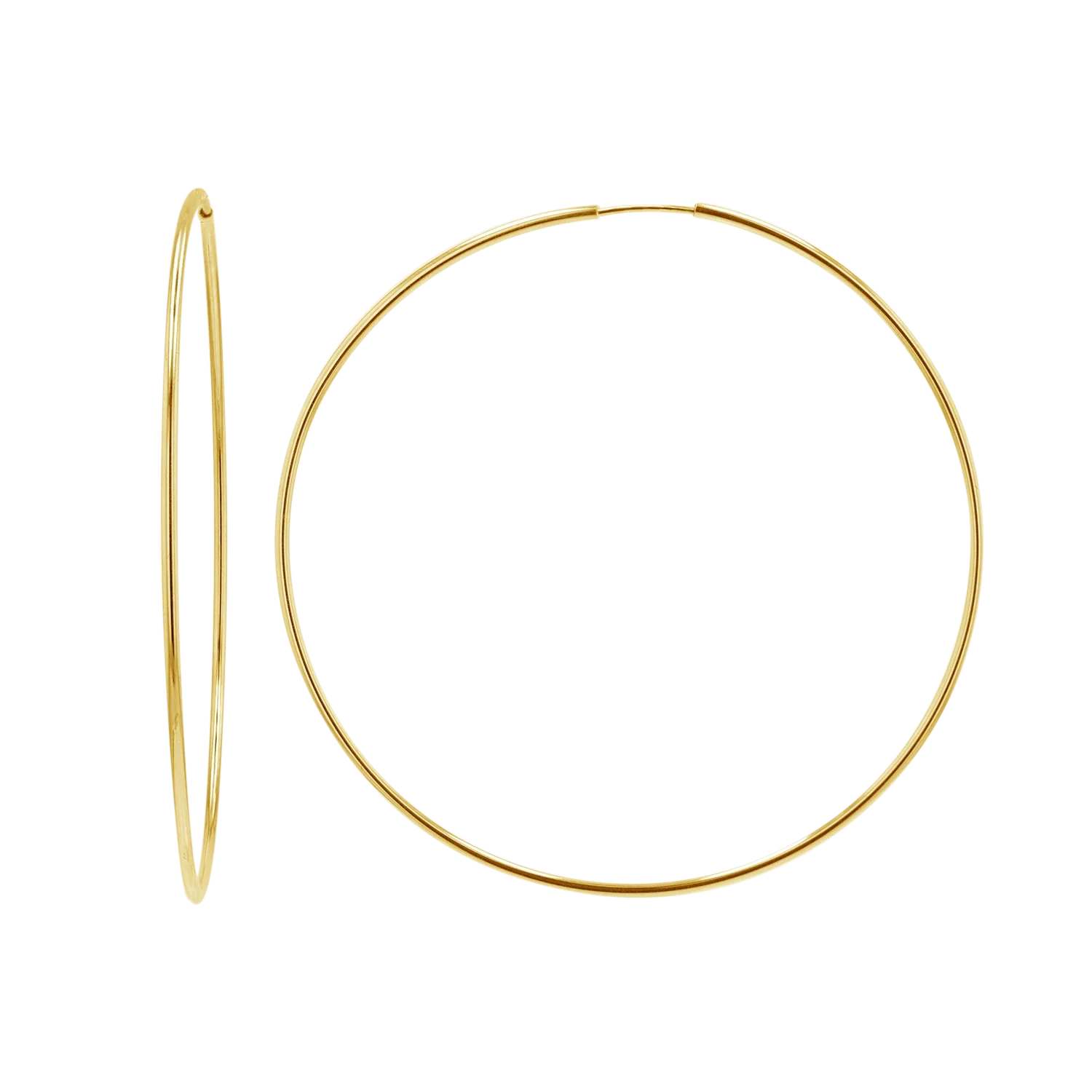 Image of Endless Gold Hoop Earrings