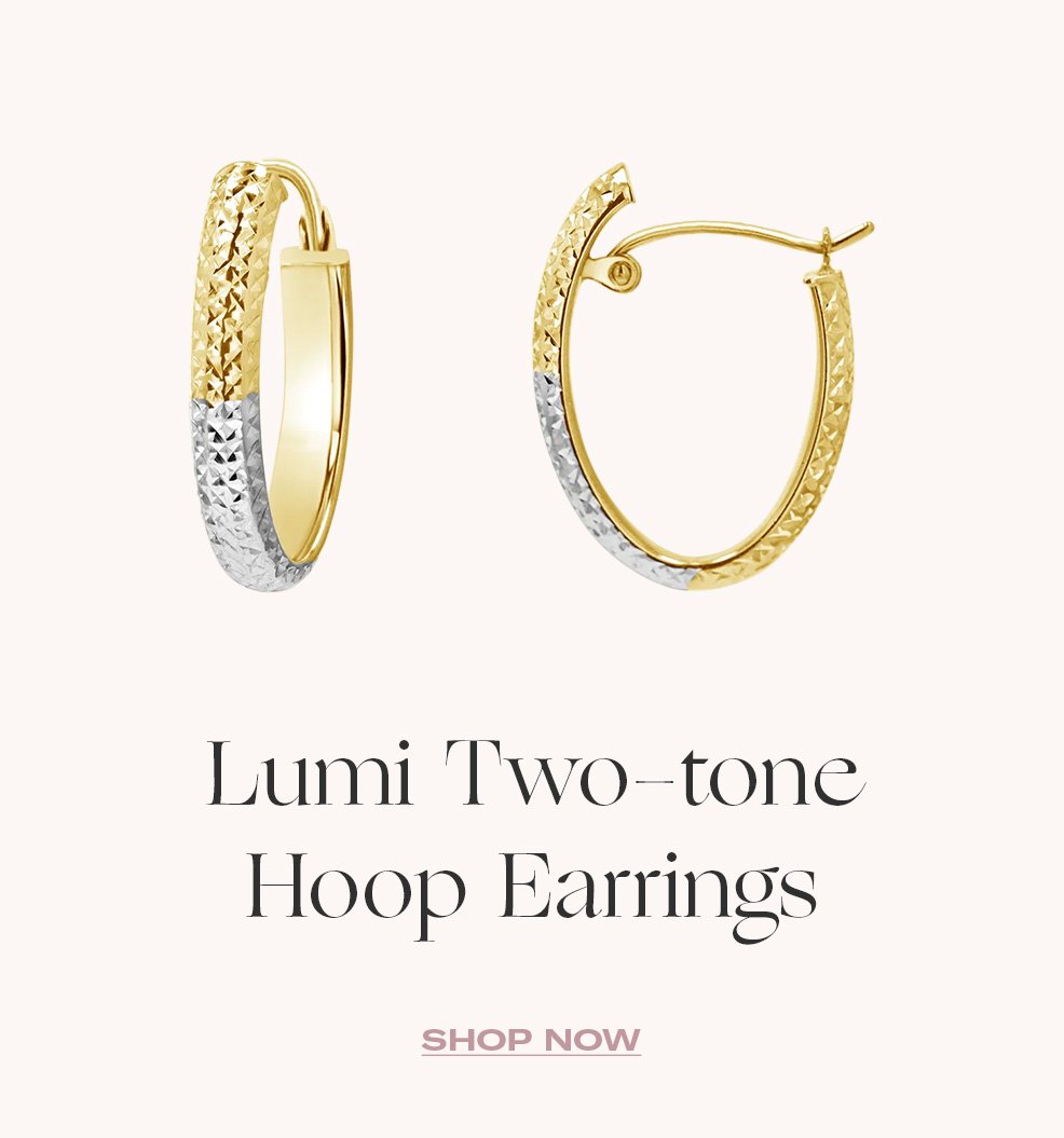 Lumi Two-tone Hoop Earrings