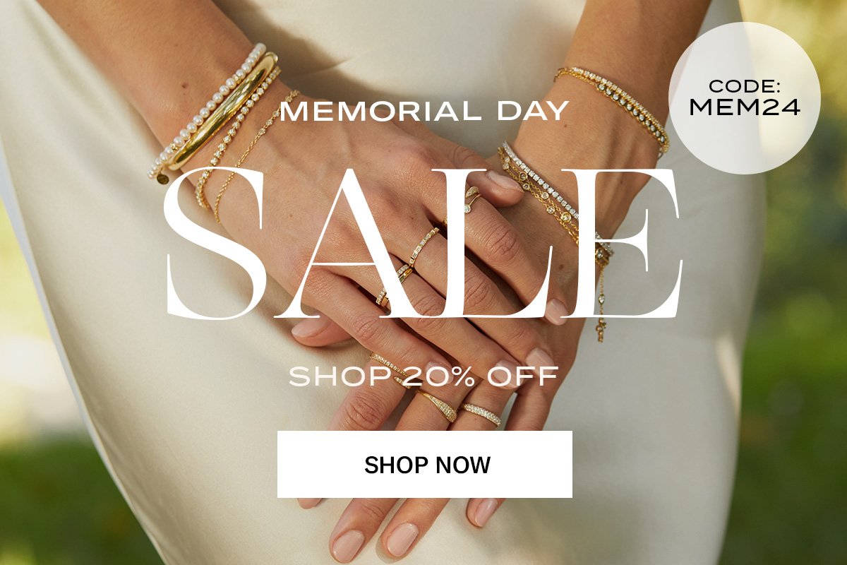 Shop Memorial Day! 20% OFF SITEWIDE