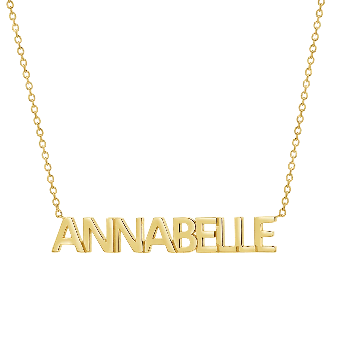 Image of Block Letter Name Necklace