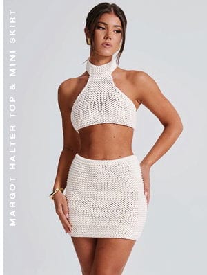 Margot Halter Top & Mini Skirt 