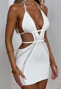 SELENA MINI DRESS - WHITE