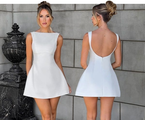 Alana Mini Dress - Ivory