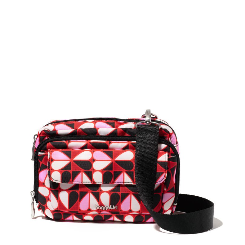 Modern Double Zip Crossbody