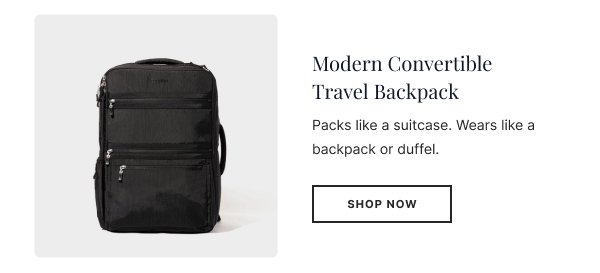 Modern Convertible Travel Backpack