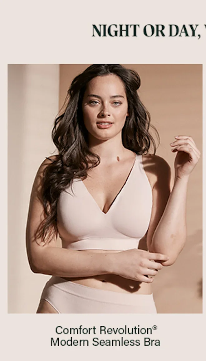 Comfort Revolution Modern Seamless Wirefree Bra