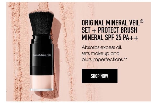 Original Mineral Veil Set + Protect Brush Mineral SPF 25 PA++