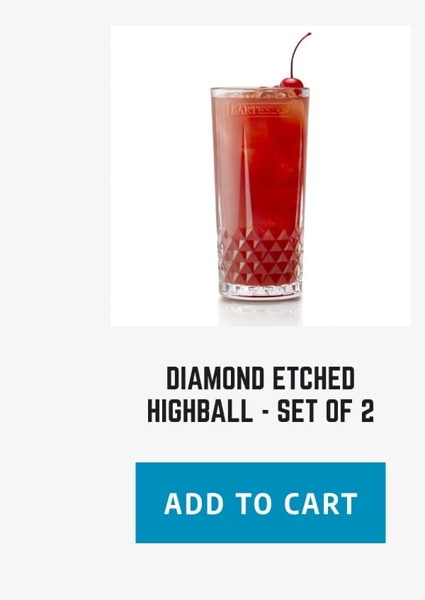 Shop Diamond Etched Highball - Set of 2