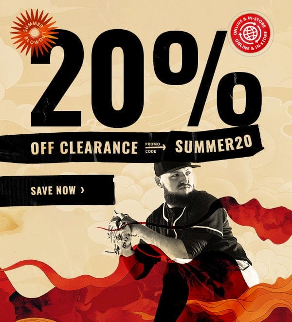 Summer Blowout: 20% off clearance