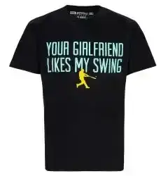 Baseball Lifestyle 101 Your Girlfriend Likes My Swing Youth Short Sleeve Tee Shirt