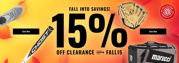 Fall Into Savings: 15% Off Clearance with Promo Code FALL15